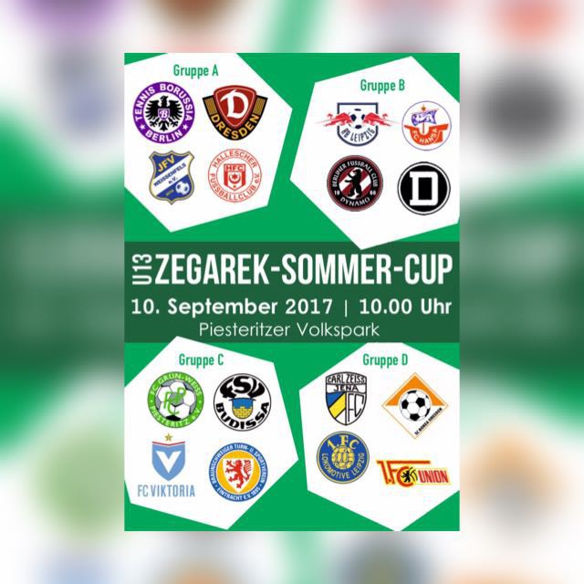 U13 Zegarek-Sommer-Cup 2017 am Sonntag + Spielplan +