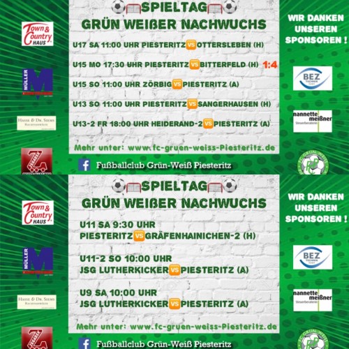 Vorerst letzter Spieltag(Nachwuchs)