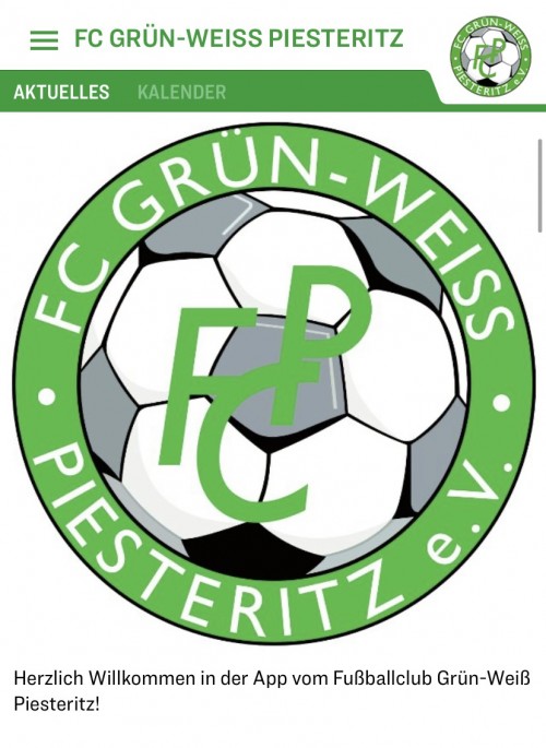 Der FC Grün-Weiß Piesteritz hat jetzt eine eigene App.