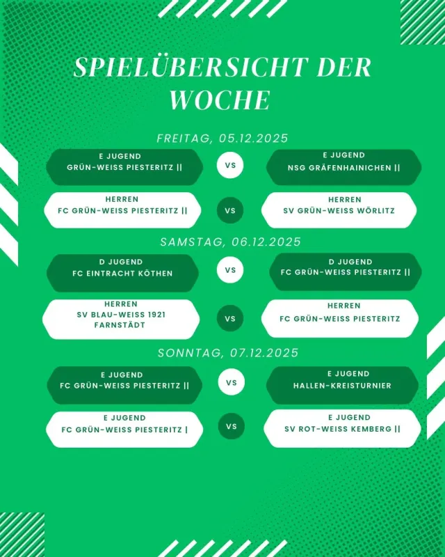 Freitag gegen Wörlitz - Samstag bei Farnstädt