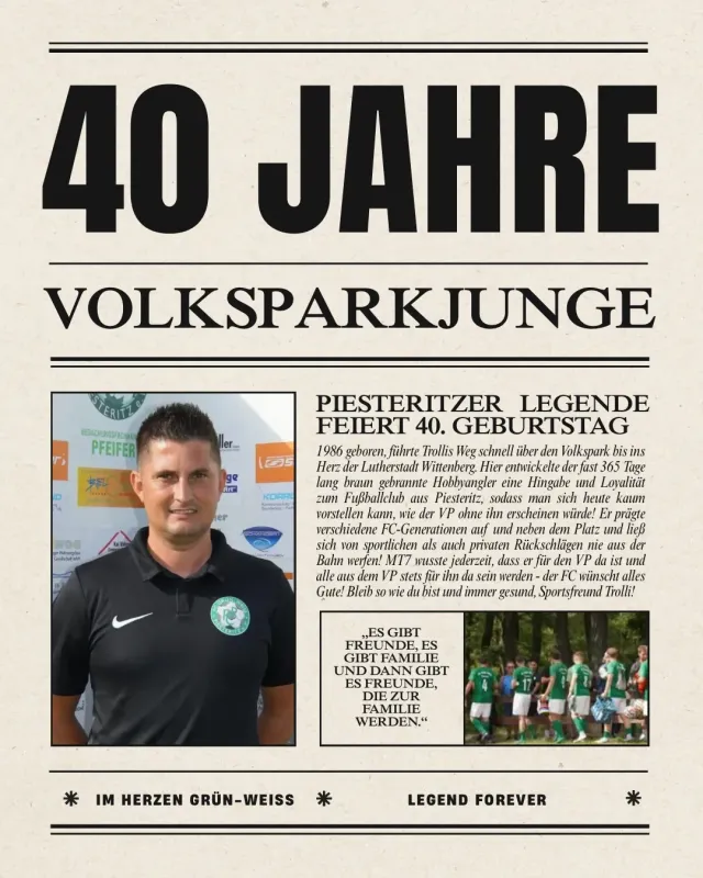 Auf die nächsten 40!