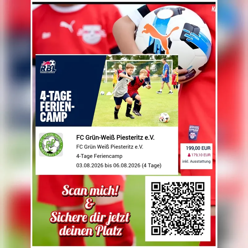 RB Leipzig Feriencamp im Volkspark