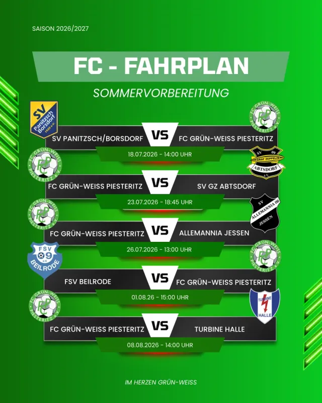 FC startet in die Spielvorbereitung