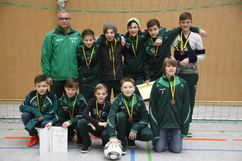 4 Platz bei der Hallenlandesmeisterschaften der D - Jugend