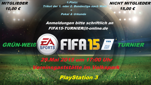 FIFA Turnier im Volkspark + + + Jetzt anmelden