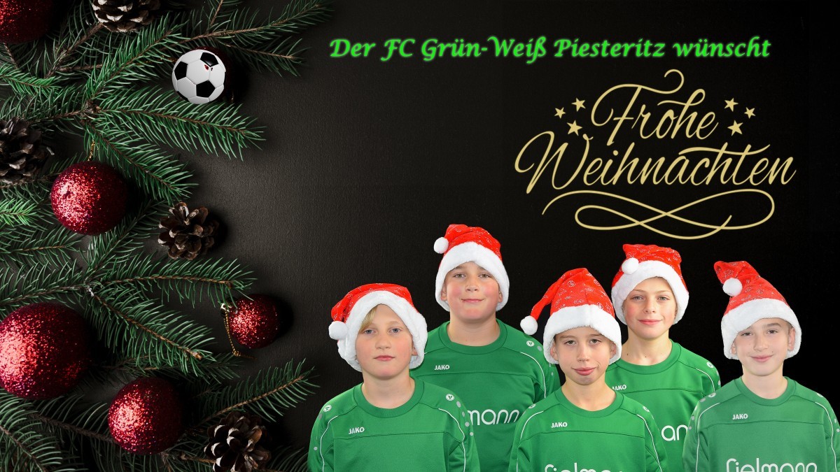 Der FC Grün-Weiß Piesteritz wünscht Frohe Weihnachten