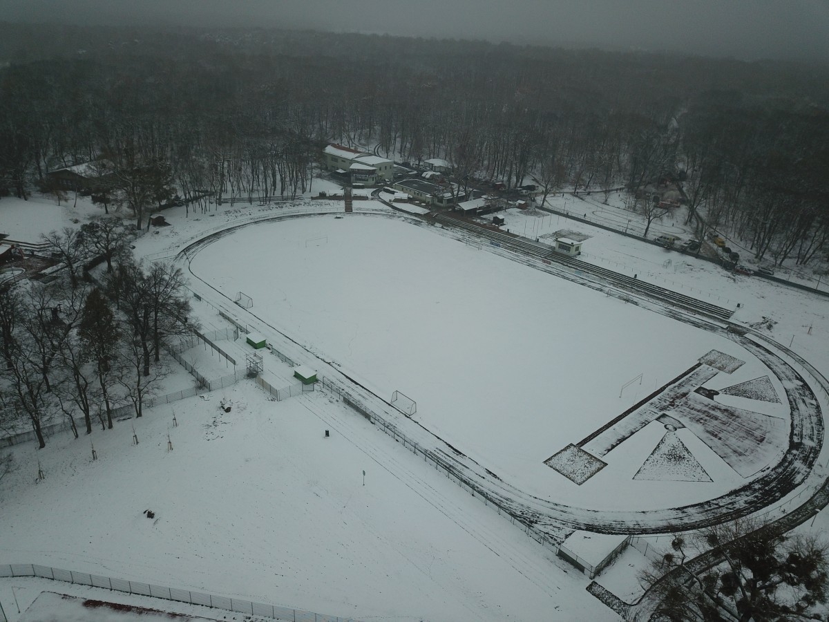 Der Volkspark im weißem Kleid