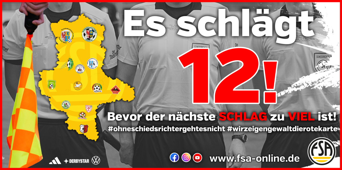 Aktion des KFV Wittenberg für mehr Respekt gegenüber unseren Schiedsrichtern