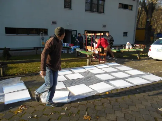 Arbeitseinsatz (neue Kabinen) 2014