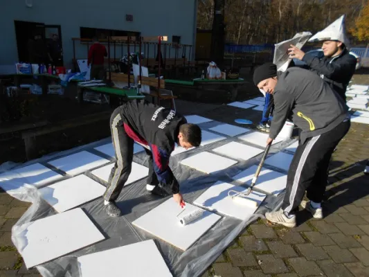 Arbeitseinsatz (neue Kabinen) 2014