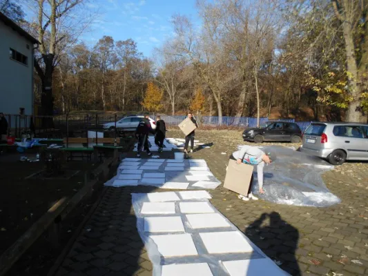 Arbeitseinsatz (neue Kabinen) 2014