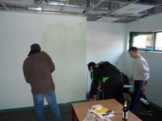 Arbeitseinsatz (neue Kabinen) 2014