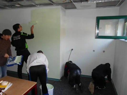 Arbeitseinsatz (neue Kabinen) 2014