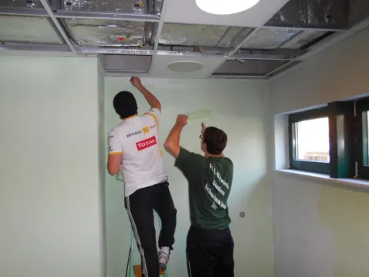 Arbeitseinsatz (neue Kabinen) 2014