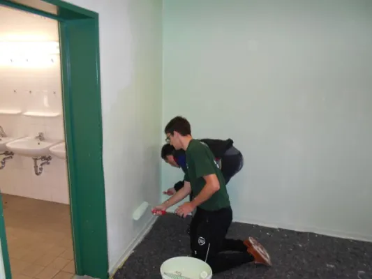 Arbeitseinsatz (neue Kabinen) 2014