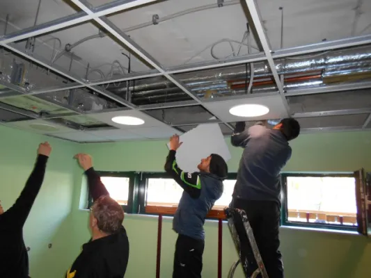 Arbeitseinsatz (neue Kabinen) 2014