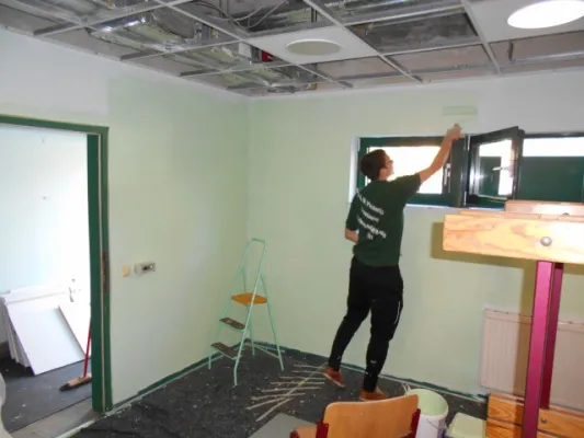 Arbeitseinsatz (neue Kabinen) 2014