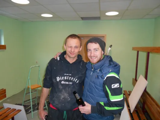 Arbeitseinsatz (neue Kabinen) 2014