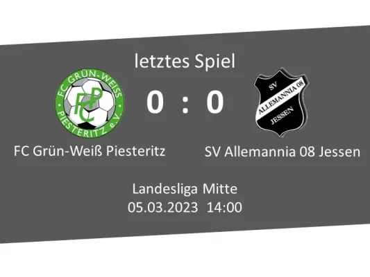 05.03.2023 FC G/W Piesteritz vs. Allemannia Jessen